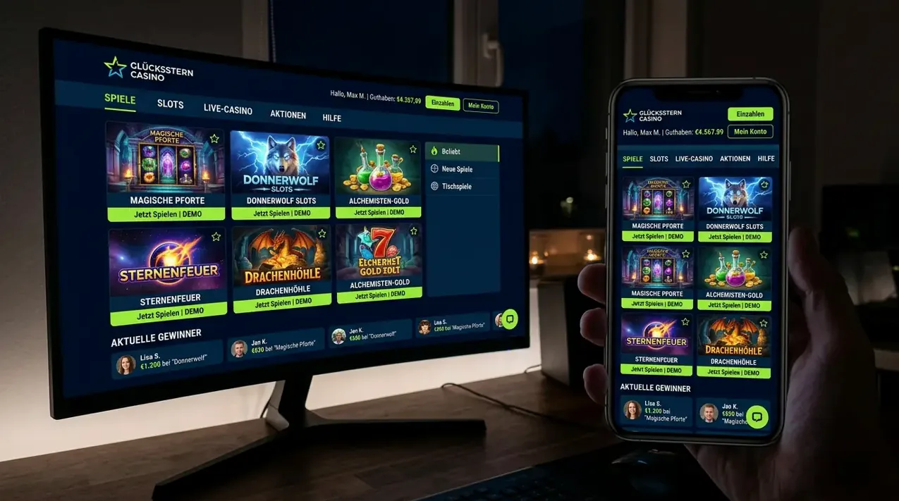 Nahtloser Spielspaß auf allen mobilen Endgeräten · Realz