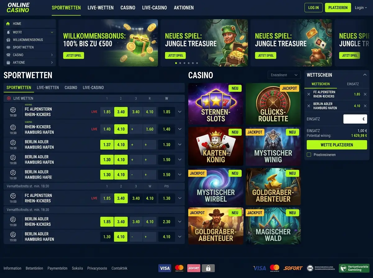 Realz — Spiele und Quoten